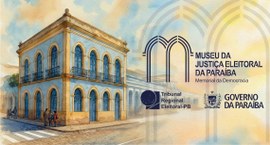 #PraTodosVerem: Na fotografia aparece uma ilustração em estilo aquarela de um casarão histórico ...