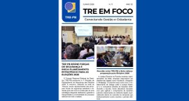 #PraTodosVerem: Na imagem aparece a capa da décima primeira edição do boletim informativo “TRE e...