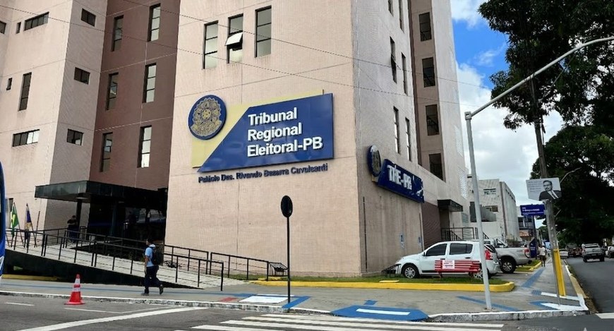 #PraTodosVerem: Na fotografia aparece o edifício-sede do Tribunal Regional Eleitoral da Paraíba.