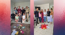 #PraTodosVerem: Na fotografia aparece uma fotomontagem com participantes da Justiça Restaurativa...