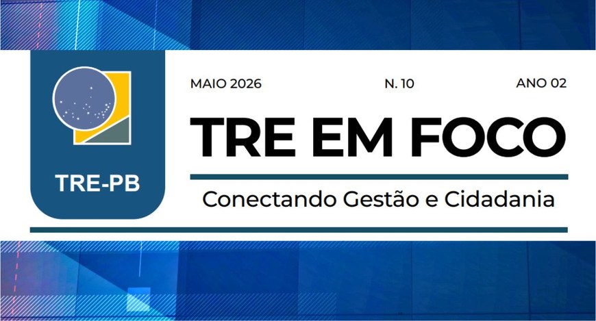 #PraTodosVerem: Na fotografia aparece uma ilustração contendo o cabeçalho do Boletim TRE em Foco...