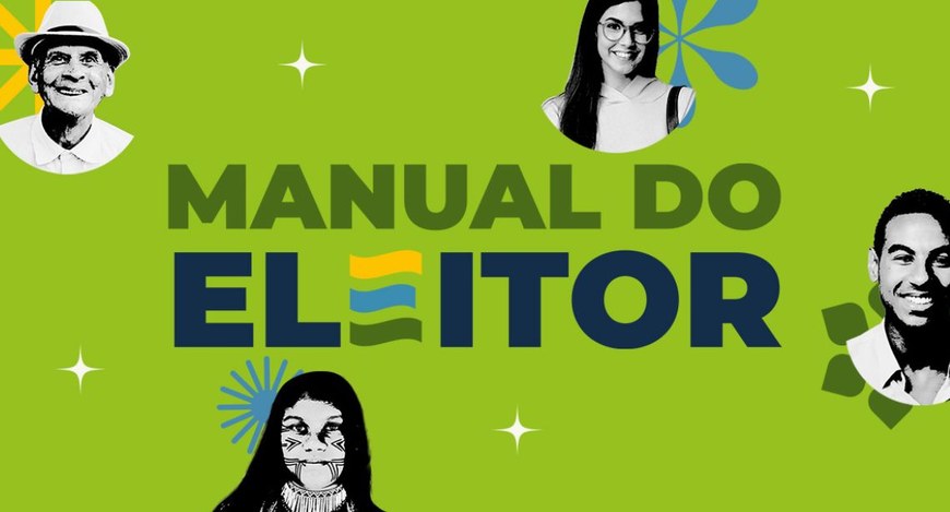 #PraTodosVerem: Identidade visual da série Manual do Eleitor. Arte: Secom/TSE