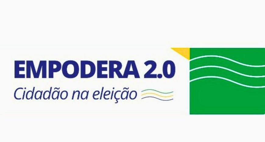 #PraTodosVerem: Na fotografia aparece um Card do Projeto com o Nome Empodera 2.0, tendo abaixo a...