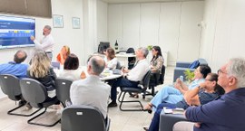 #PraTodosVerem: na fotografia aparece o analista de negócios do MPPB, ícaro Ramalho, ministrando...