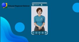 #PraTodosVerem: Banner com o logo do Tribunal Regional Eleitoral da Paraíba à esquerda e no alto...