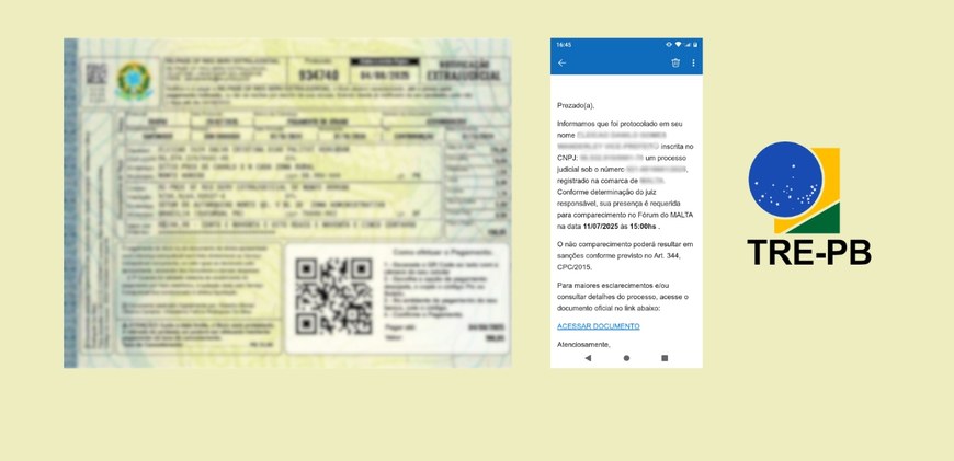 #PraTodosVerem: Na fotografia aparece uma montagem sobre um fundo verde. À esquerda, um document...