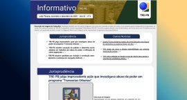 TRE-PB disponibiliza Informativo nº 6 com decisões recentes de 2025 #PraTodosVerem: Na imagem aparece a capa do informativo TRE-PB.