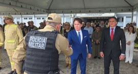 Evento reuniu autoridades e marcou o início do deslocamento de 6.200  policiais militares para a...