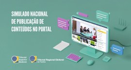 #Pratodosverem: No banner institucional lê-se  Simulado Nacional de Publicação de Conteúdos no P...