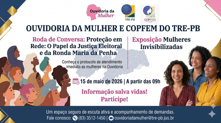 imagem de background - Roda de Conversa: Proteção em Rede - O Papel da Justiça Eleitoral e da Ro...