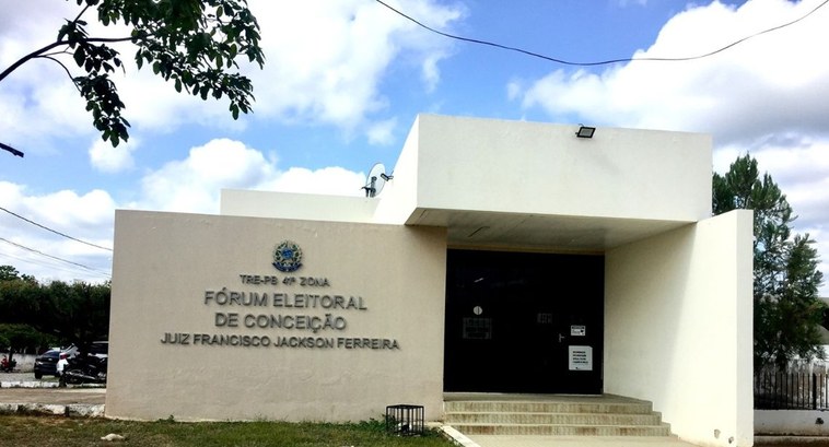 #PraTodosVerem: Na fotografia aparece a fachada do Cartório Eleitoral de Conceição, localizado n...
