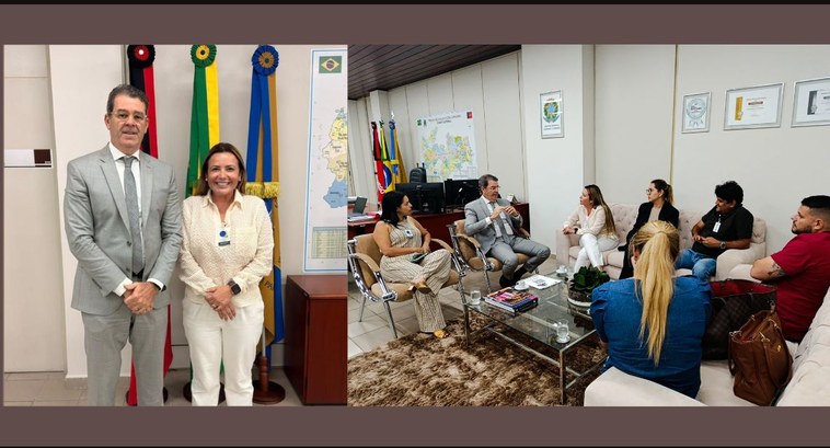 #PraTodosVerem: Na fotografia aparece uma fotomontagem. À esquerda um homem e uma mulher posam p...