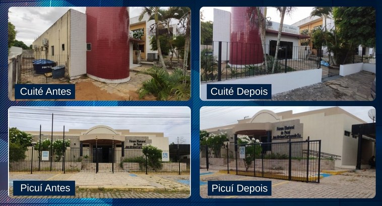 #PraTodosVerem: Na fotografia, aparece uma montagem de fotos que representam o antes e depois de...