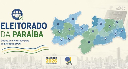 Mais de 3,2 milhões de eleitores paraibanos poderão comparecer às urnas