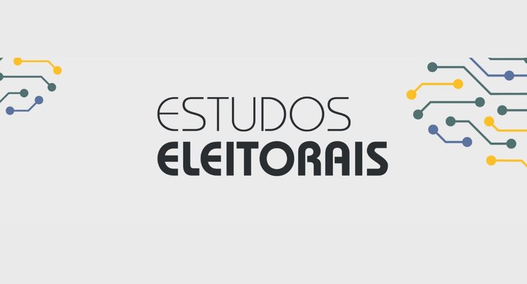 Eleitoral paraibano lança edital para revista científica “Civitas” e convoca autores #PraTodosVerem: Card retangular com a expressão “Estudos Eleitorais” no centro.