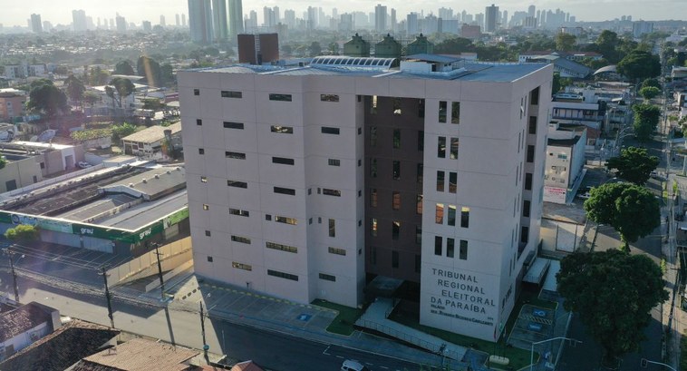 #PraCegoVer: Na fotografia aparece o Edifício-sede do Tribunal Regional Eleitoral da Paraíba.