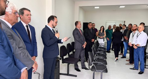 #PraTodosVerem: Foto da solenidade de inauguração do Fórum Eleitoral de Queimadas.