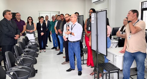 #PraTodosVerem: Foto da solenidade de inauguração do Fórum Eleitoral de Queimadas.
