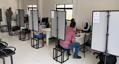 #PraTodosVerem: Foto da solenidade de inauguração do Fórum Eleitoral de Queimadas.