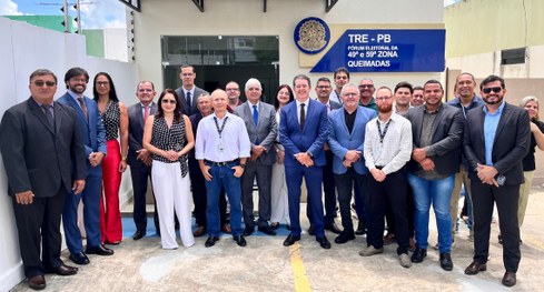 #PraTodosVerem: Foto da solenidade de inauguração do Fórum Eleitoral de Queimadas.