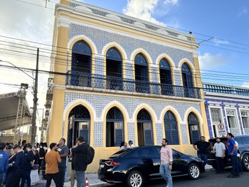 #PraTodosVerem: Na fotografia aparece a inauguração do Museu Eleitoral.