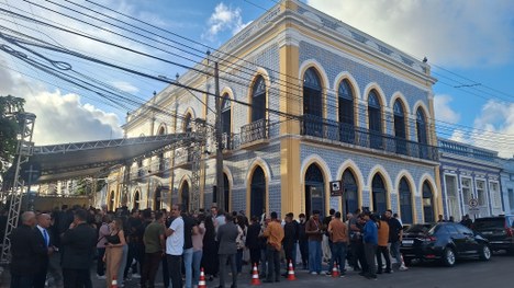 #PraTodosVerem: Na fotografia aparece a inauguração do Museu Eleitoral.