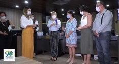 #PraTodosVerem: Na fotografia aparece a coordenadora da Escola Judiciária Eleitoral, Ana Karla F...