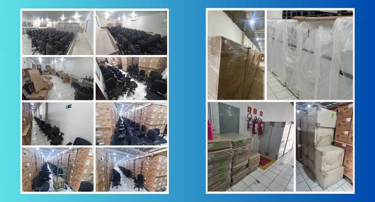 mobiliario_capa #PraTodosVerem: Fotomontagem com diversas fotos de mobiliários que serão entregues às Zonas Elei...