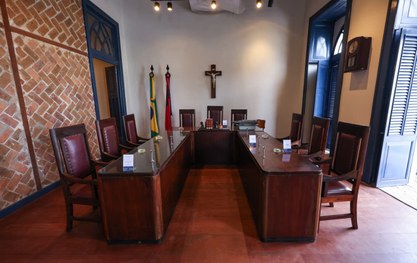 #PraTodosVerem: Na fotografia aparece a inauguração do Museu Eleitoral.