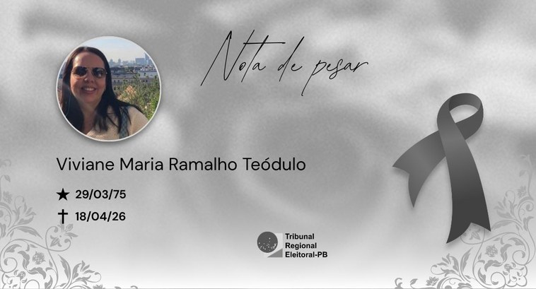 O TRE-PB lamenta a partida da servidora Viviane Teódulo