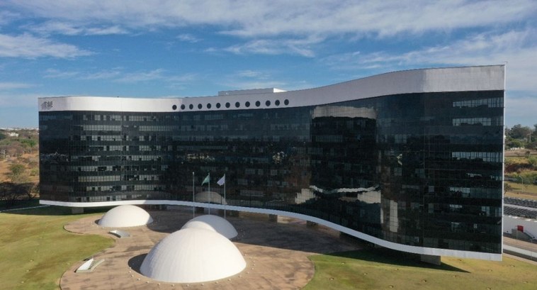 Presidente do TRE-PB participa de Reunião Virtual com o Presidente Eleito do TSE #ParaTodosVerem: Fachada do TSE.