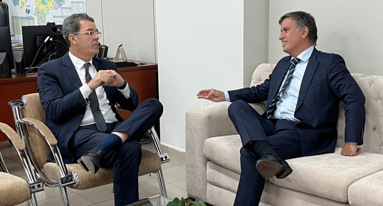 #PraTodosVerem: Na fotografia aparecem o presidente do TRE-PB e o superintendente da Polícia Fed...