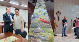 A iniciativa é pioneira no Poder Judiciário paraibano. A arte encerra o ciclo de intervenções ar...