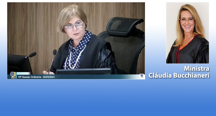 TRE-PB aprova outorga de comenda à Ministra Cláudia Bucchianeri Painel retangular com fotografia da desembargadora Maria de Fátima Moraes Bezerra Cavalcanti Mar...