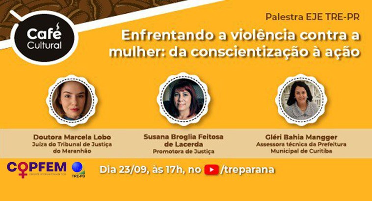 Violência contra a mulher é tema do Café Cultural