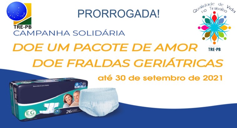 Banner/cartaz CQVT campanha fraldas geriátricas