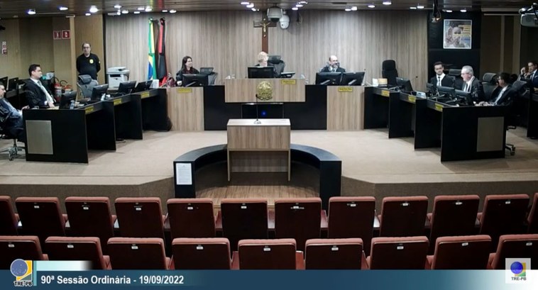 #PraTodosVerem: Na fotografia aparece a Corte Eleitoral do Tribunal Regional Eleitoral da Paraíb...