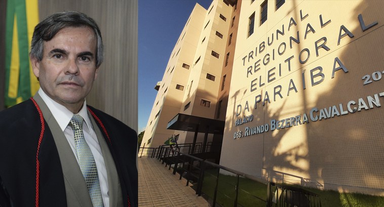 TRE-PB desembargador Joás Filho #ParaTodosVerem: Desembargador Joás Filho, presidente do Tribunal Regional Eleitoral da Paraíba.