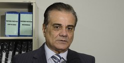 Desembargador Saulo Henriques de Sá e Benevides, presidente do TRE-PB, durante entrevista em Cam...