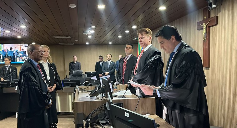 O desembargador Márcio Murilo e o desembargador João Benedito foram eleitos: presidente e vice-p...