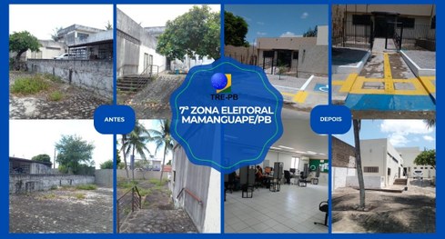 #PraTodosVerem: Montagem com oito fotografias em formato quadrado, mostrando o antes, à esquerda...