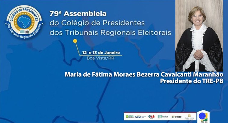 TRE-PB foto coptrel Montagem fotográfica com o logotipo do Colégio de Presidentes dos Tribunais Eleitorais e a fotog...