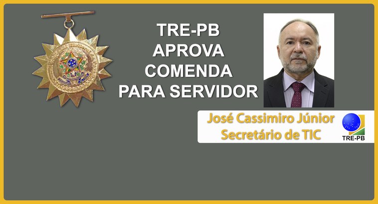 TRE-PB José Cassimiro Júnior Secretário de Tecnologia da Informação e Comunicação