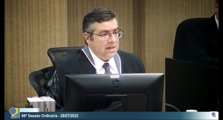 Juiz federal Bianor Arruda Bezerra Neto, juiz da Corte Eleitoral da Paraíba em sessão de julgame...