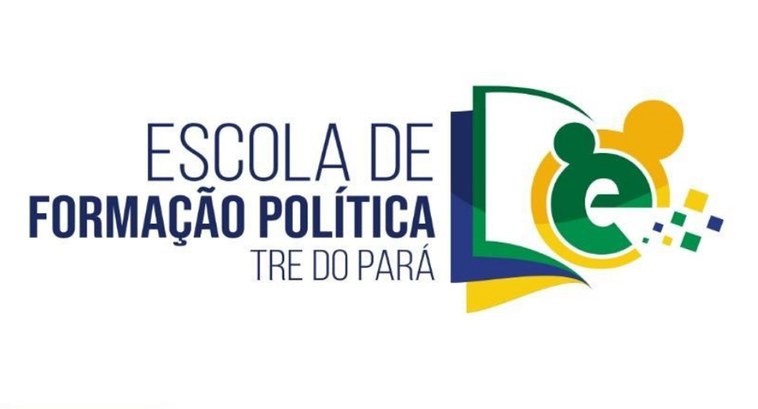 #PraCegoVer: Banner da Escola de Formação Política do TRE-PA