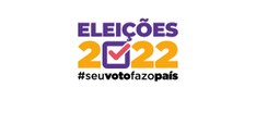 #ParaTodosVerem: Banner com o logotipo das eleições 2022.