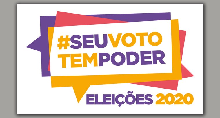 Logotipo das eleições municipais de 2020