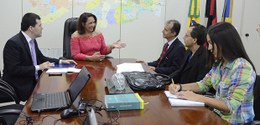 Desembargadora Maria das Graças recebe representantes do IBGE/PB