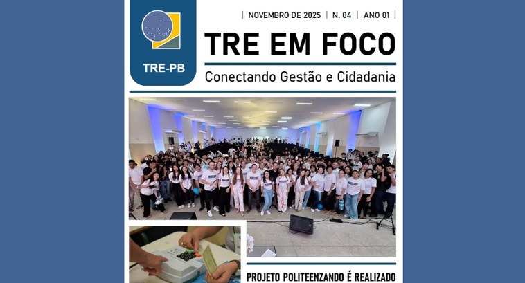 #PraTodosVerem: Na imagem aparece a capa da 4ª edição do Boletim TRE em Foco.