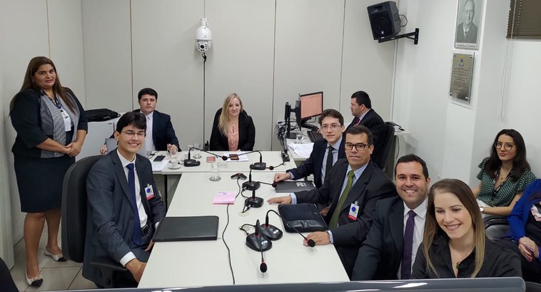 TRE-PB realiza audiência por videoconferência #pracegover: audiência por meio de videoconferência